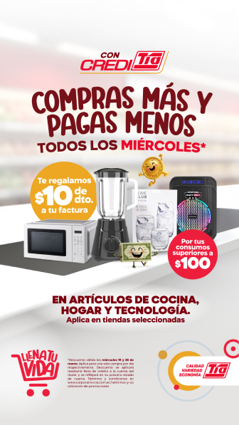 CREDITÍA_COMPRAS MAS Y PAGAS MENOS TODOS LOS MIERCOLES